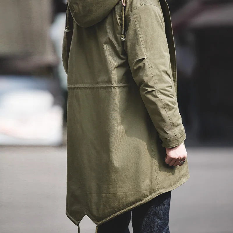 Maden Men's Hooded Fishtail Parka Jacket