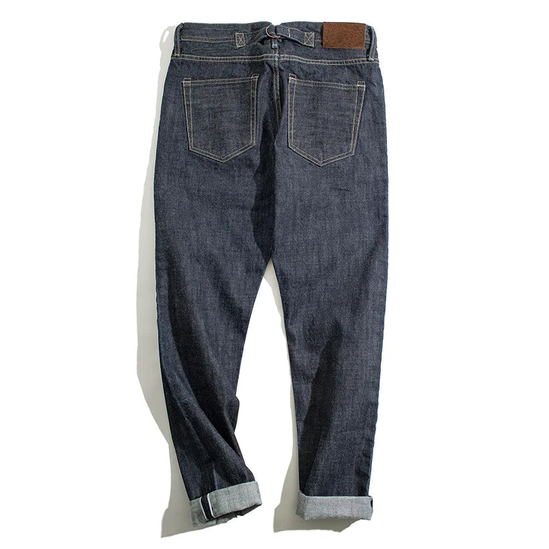 MADEN 14oz Selvedge Raw Denim – Horsehide Patch Straight Fit