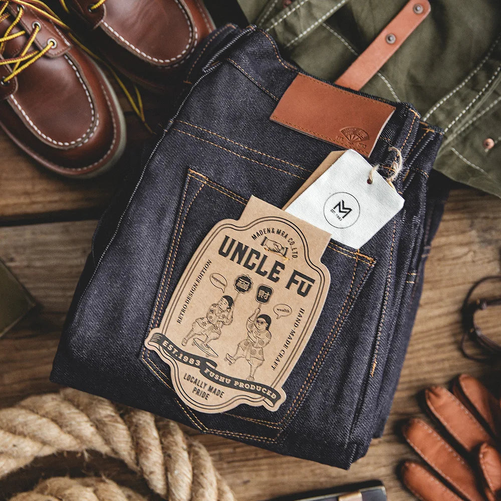 MADEN 11.6oz Selvedge Raw Denim – Tapered Fit
