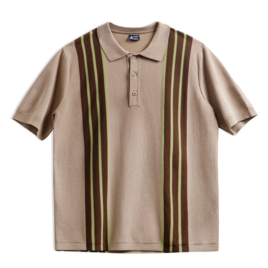 MADEN Retro Knit Bowling Polo – Yuppie Collar